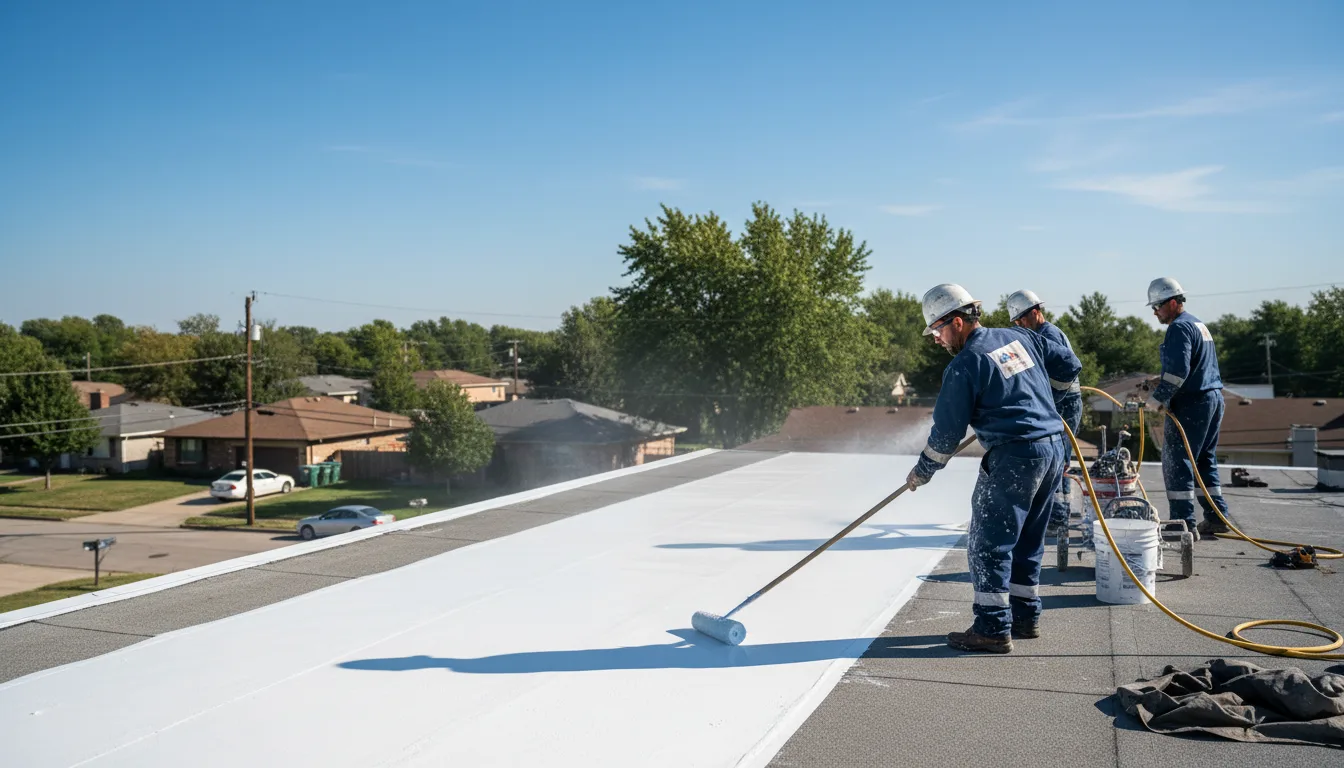 Commercial roof coating in Freedom, OK near me